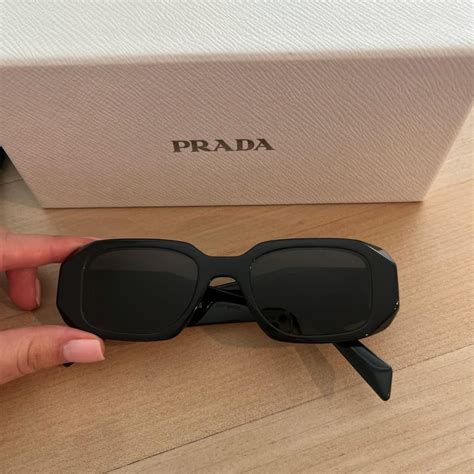 runway 49mm rectangle sunglasses prada|prada eyewear runway sunglasses.